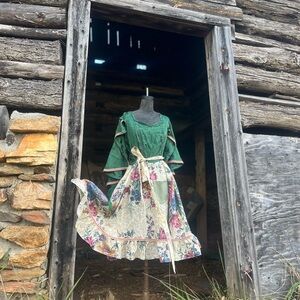 Vintage Tablecloth Stevie Gypsy Wrap Dress